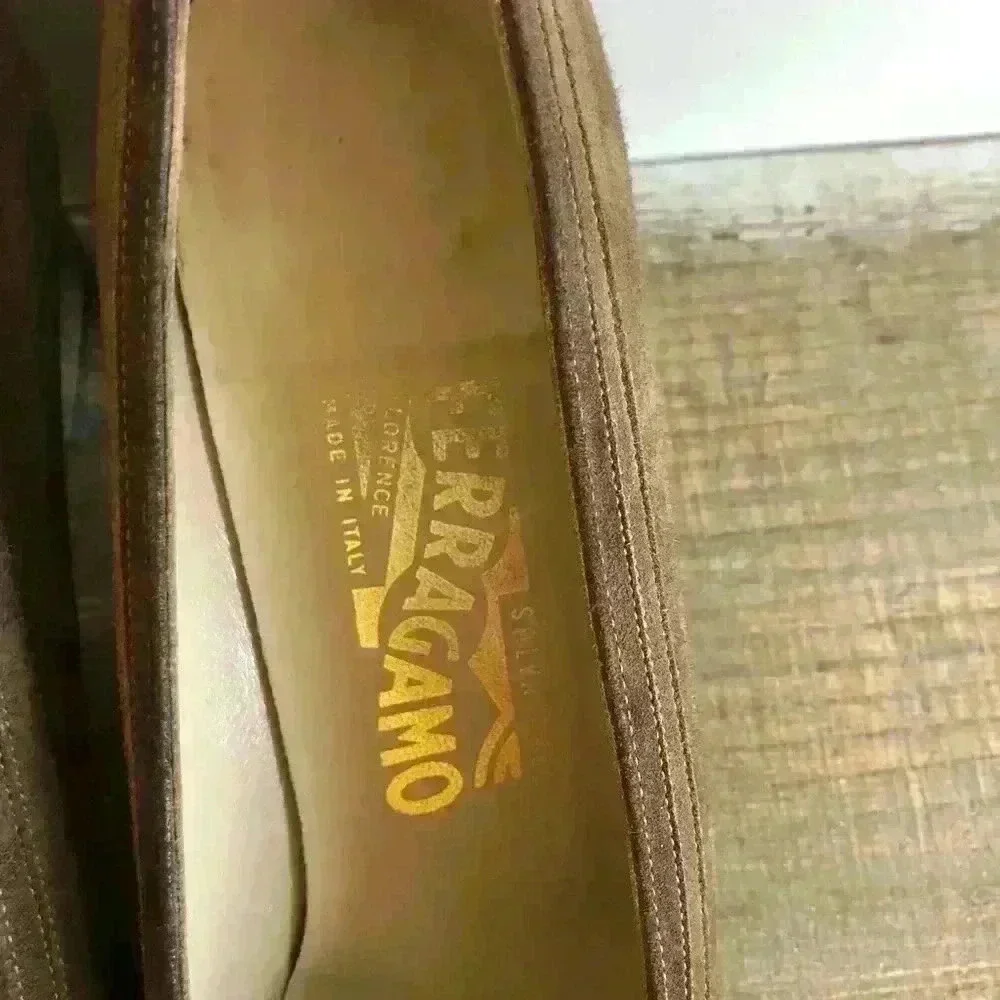 Salvatore Ferragamo Brown Suede Pumps Size 8.5